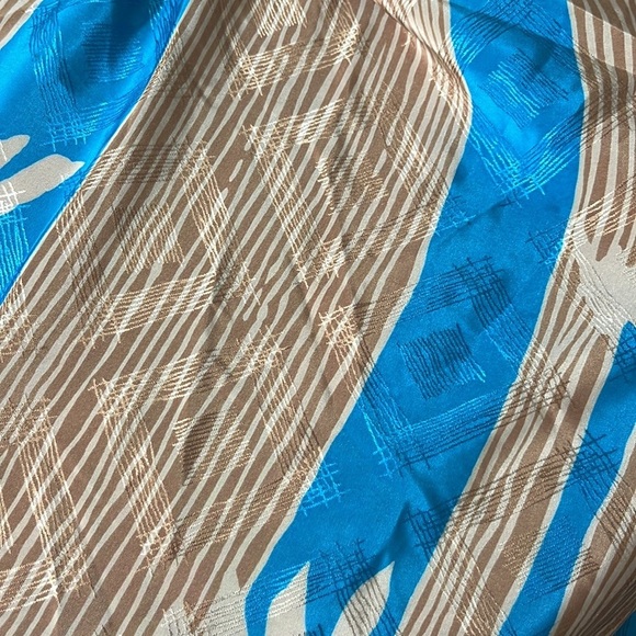 Vintage Jaymee Papell tie front puff sleeve button down blouse secretary top - Picture 7 of 8